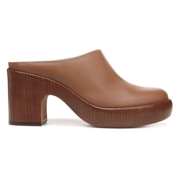 Vince Navina Leather Clog Mule Brown - Picture 13 of 15